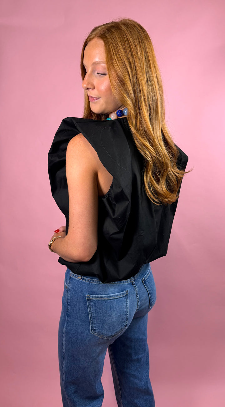 The Everyday Bubble Top | Black