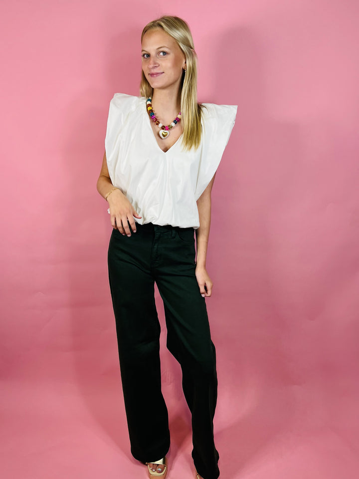 The Everyday Bubble Top | White