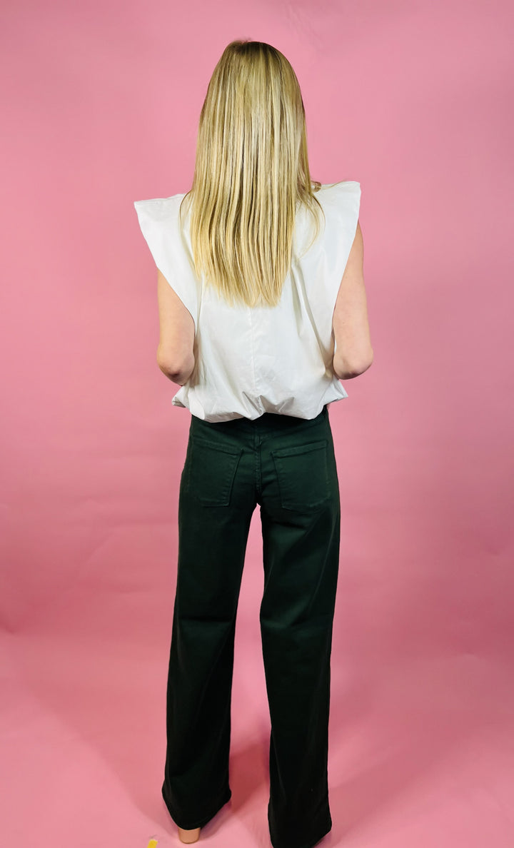 The Everyday Bubble Top | White