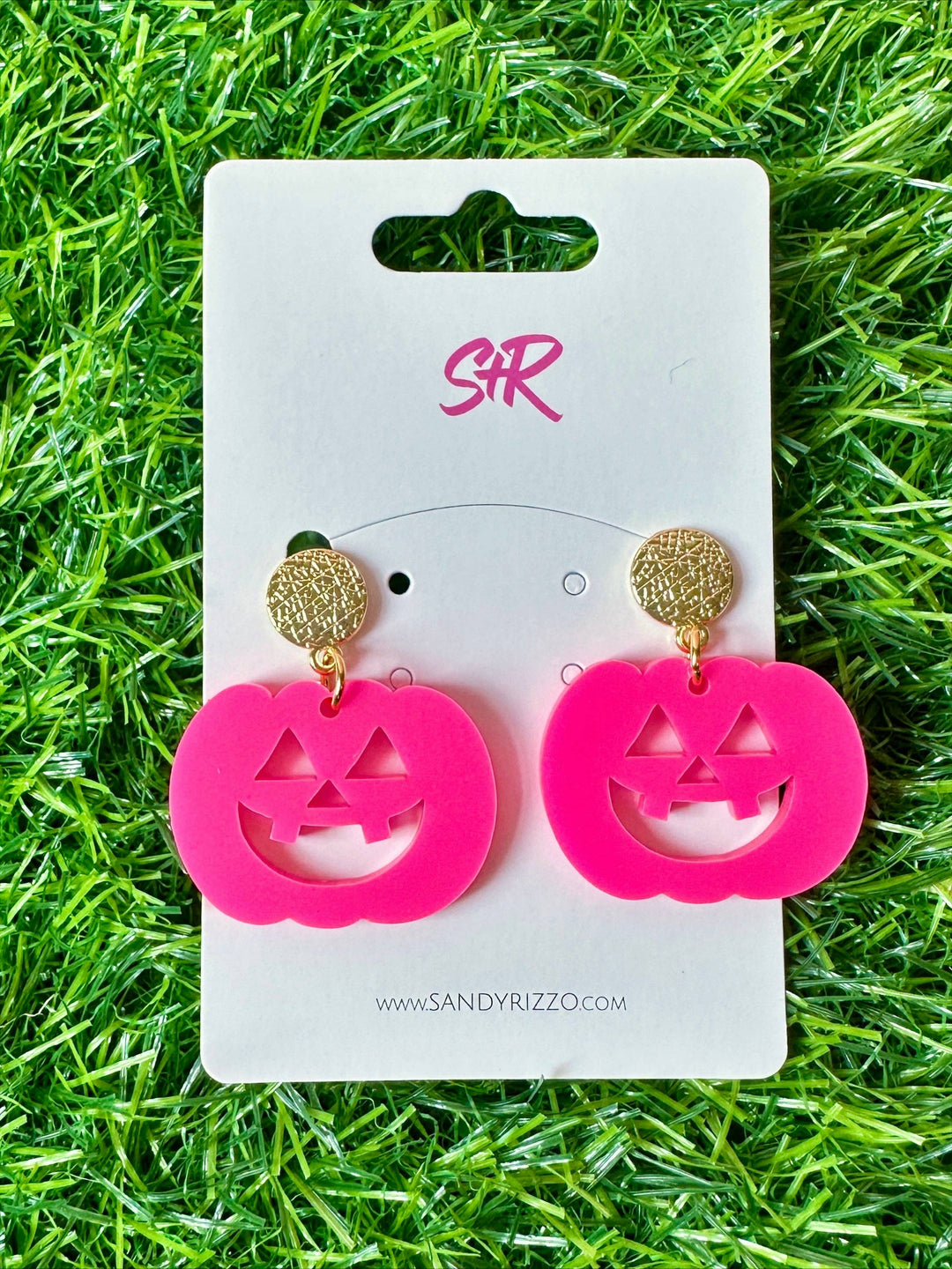 Hot Pink Jack-o-Lantern Dangle