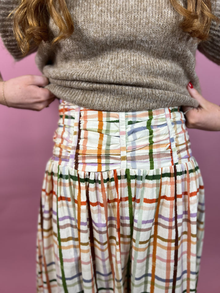 Falling for Plaid Maxi Skirt