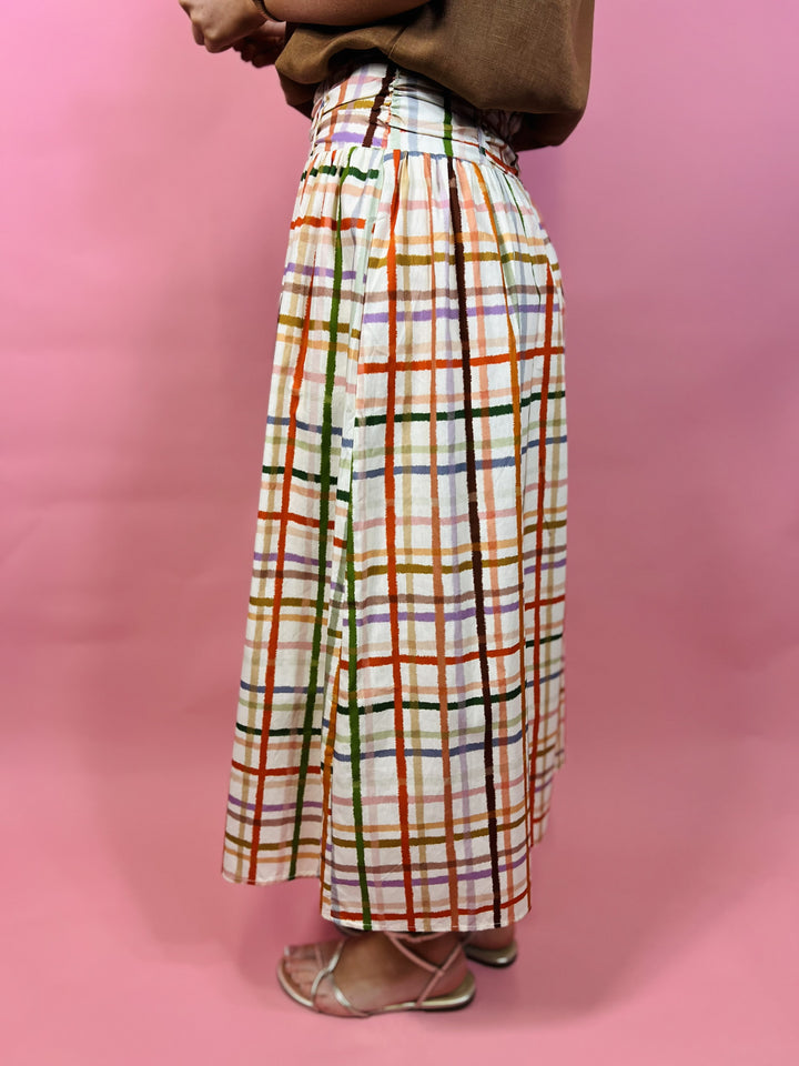 Falling for Plaid Maxi Skirt