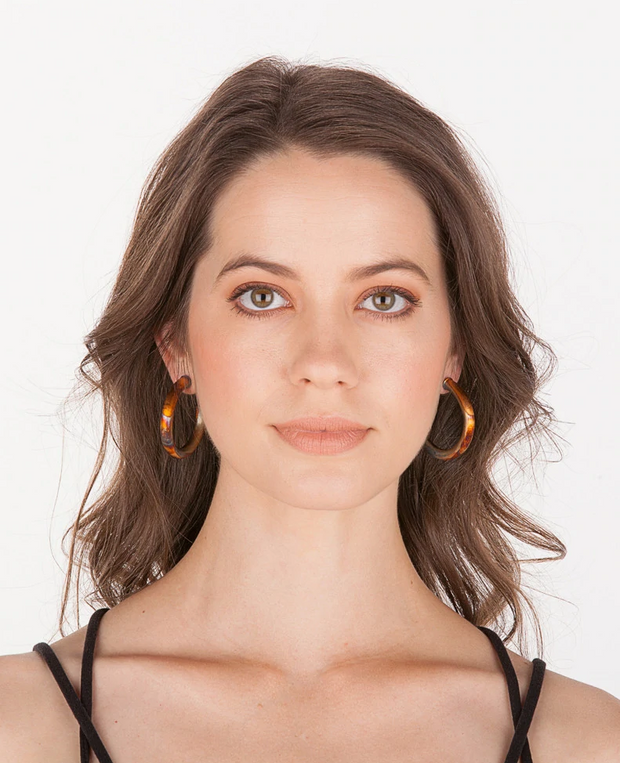 Chantal Hoop Earrings | Burnished Gold