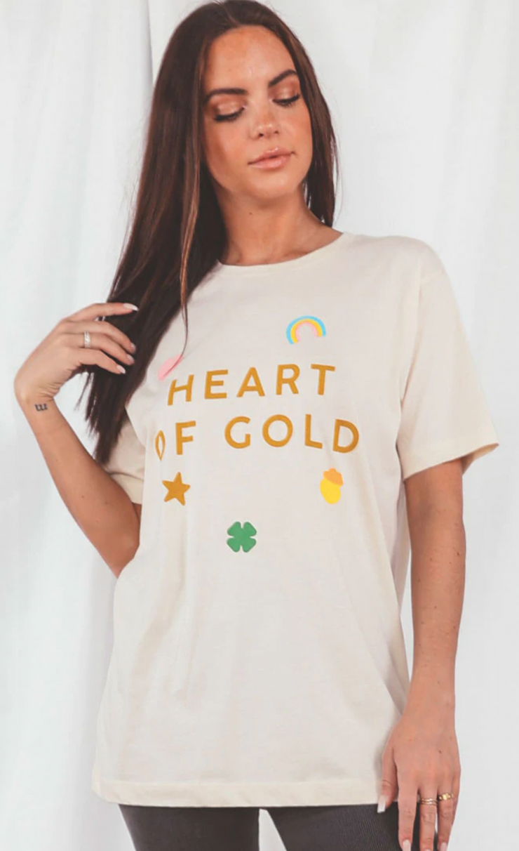 Heart of Gold Tee - S