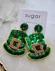 Hats Off to St. Patty's Day Earring