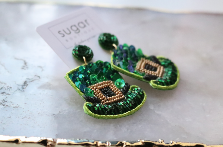 Hats Off to St. Patty's Day Earring