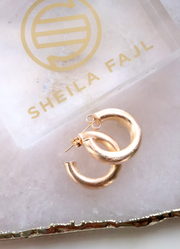 Sheila Fajl Small Chantal Hoop - CHAMPAGNE GOLD