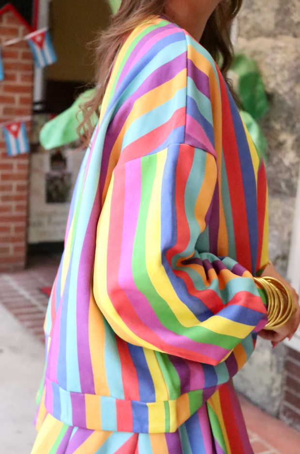 Rainbow Stripe Sweatshirt