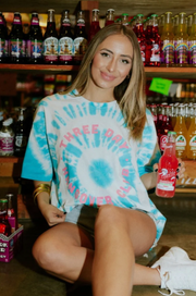 Cloud Tie-Dye Oversized Tee | Hangover Club - SMALL