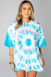 Cloud Tie-Dye Oversized Tee | Hangover Club - SMALL