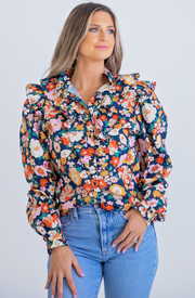 Cashiers Floral Blouse