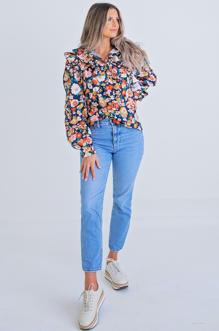 Cashiers Floral Blouse