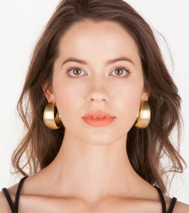 Brooke Hoop Earring | Burnished Gold