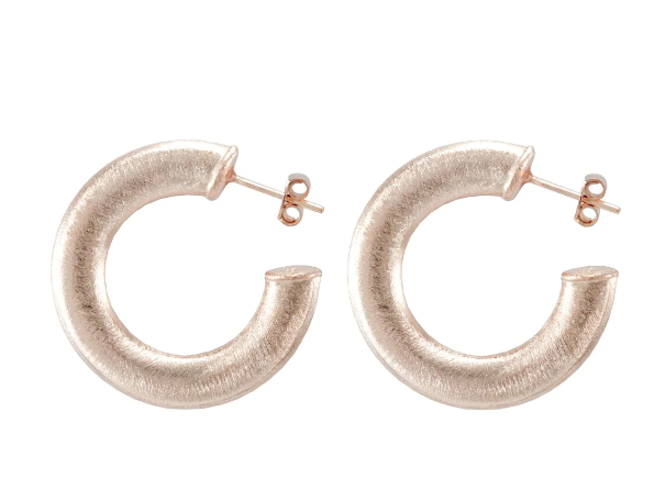 Smaller Irene Hoop | Champagne Gold