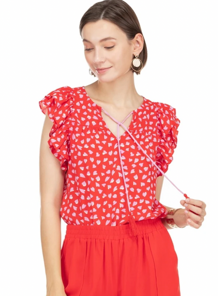Be Mine Ruffle Top