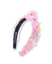 Child Size Pink Easter Cross-Stitch Headband