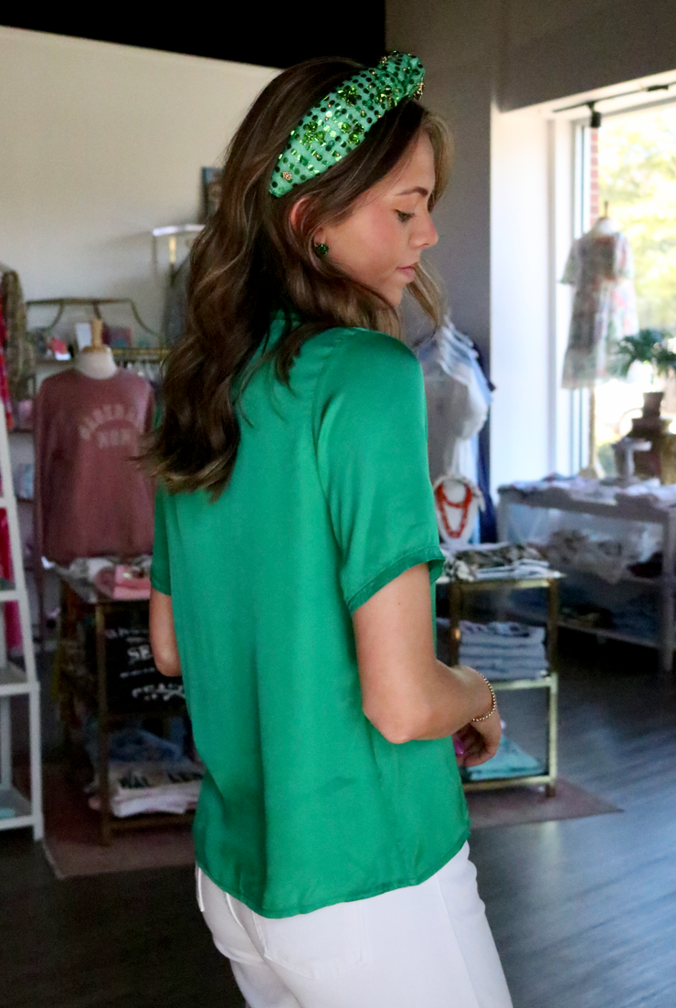 Chelly Button Up | Emerald