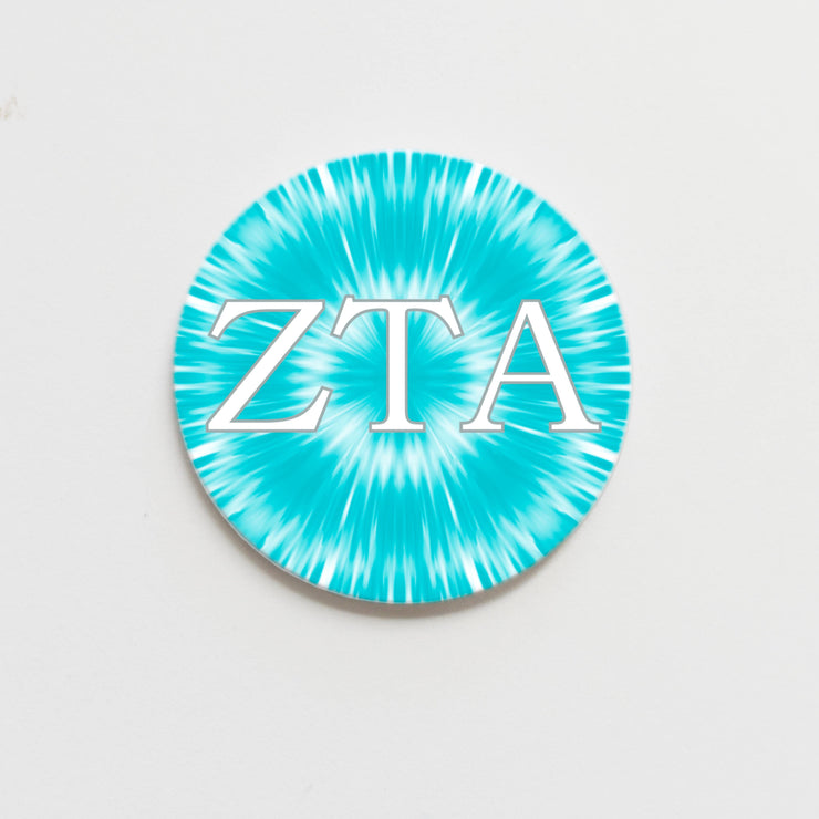 Zeta Tau Alpha Groovy Greek Button - 3.00 inch