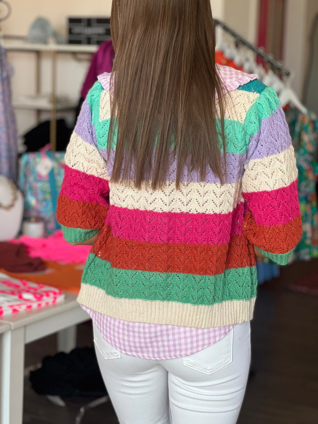 Spring Stripes Cardigan