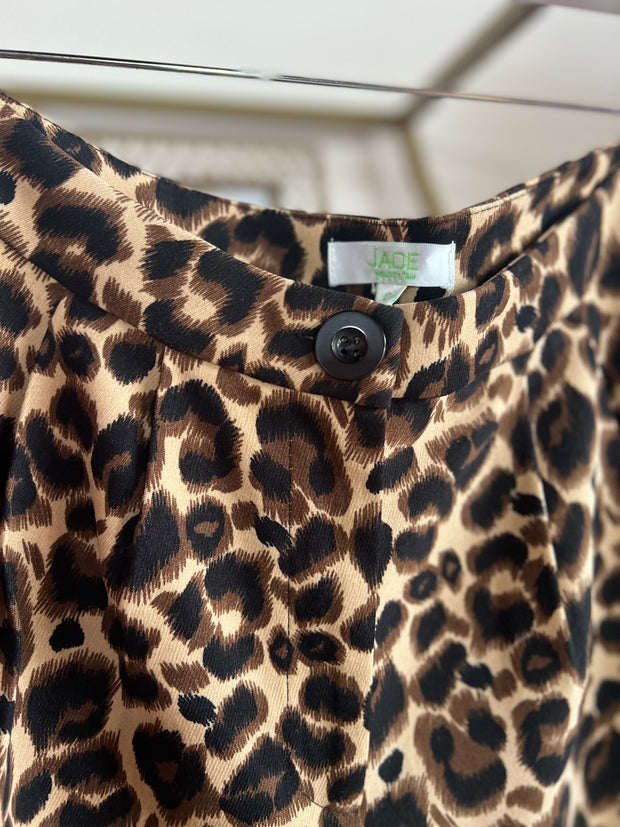 The Pleated Short | Brown Leopard - 10