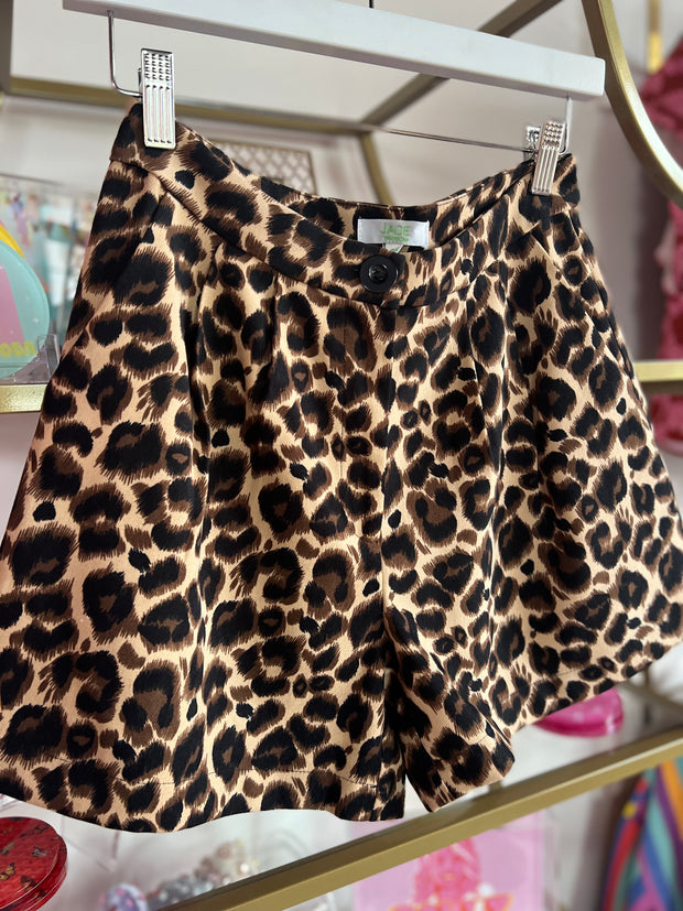 The Pleated Short | Brown Leopard - 10