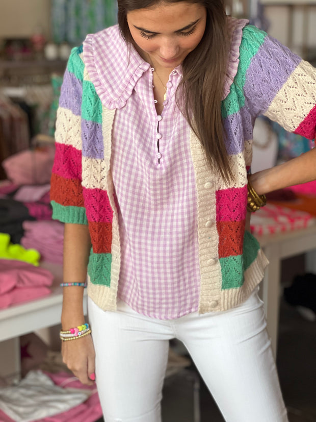 Spring Stripes Cardigan