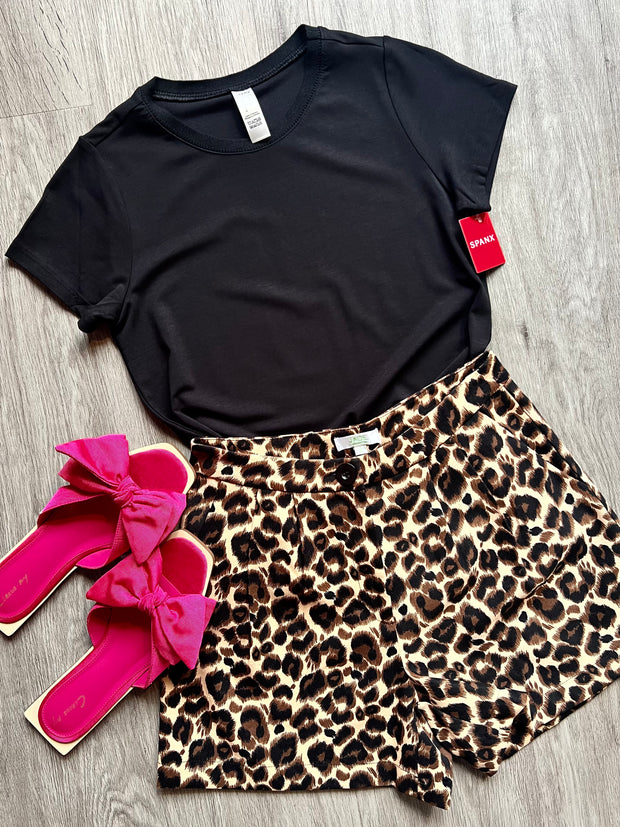 The Pleated Short | Brown Leopard - 10