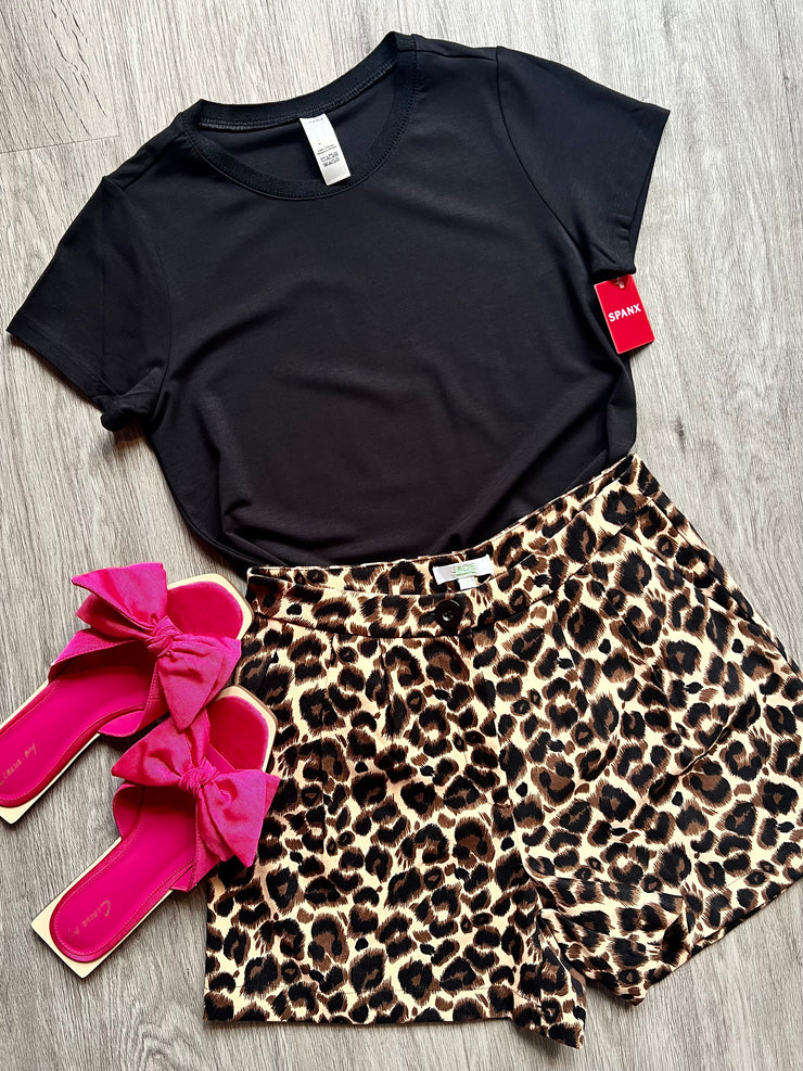 The Pleated Short | Brown Leopard - 10