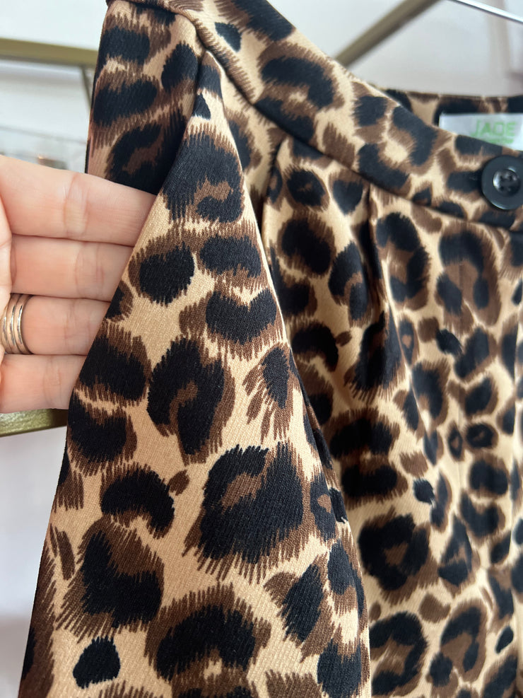 The Pleated Short | Brown Leopard - 10