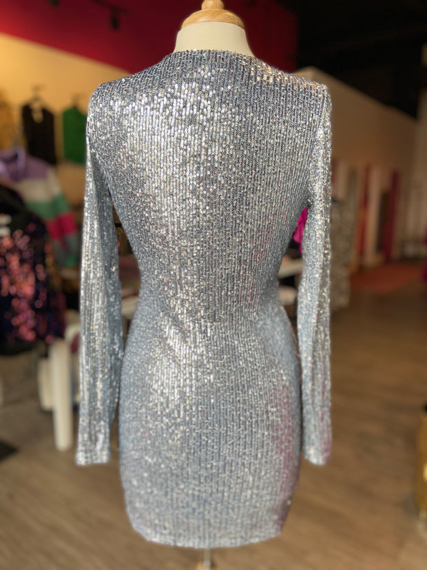 On the Rocks Sequin Dress - SMALL